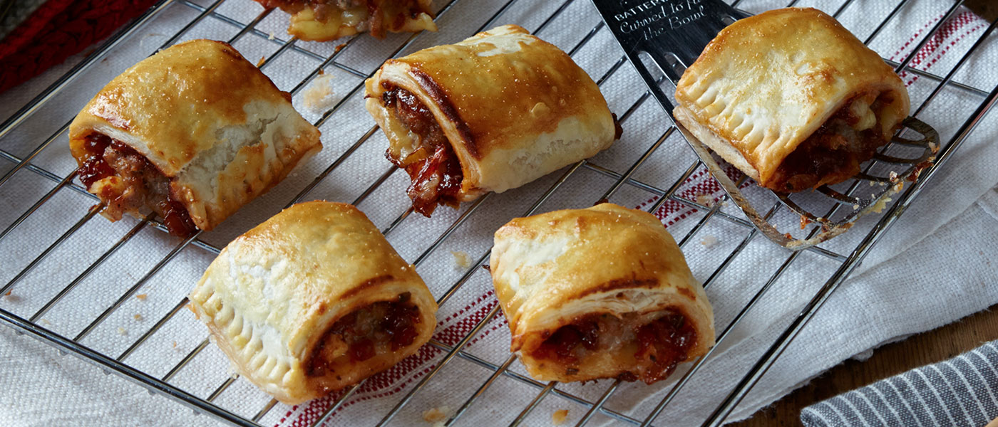 Sausage Rolls With Chutney Cheese Recipe Branston